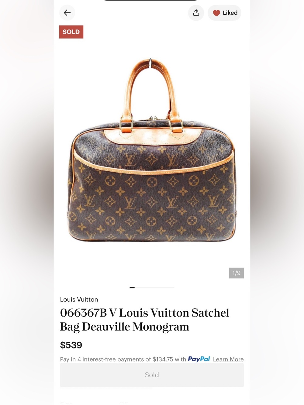 Pre-Loved Louis Vuitton Monogram Deauville - Picture 13 of 15